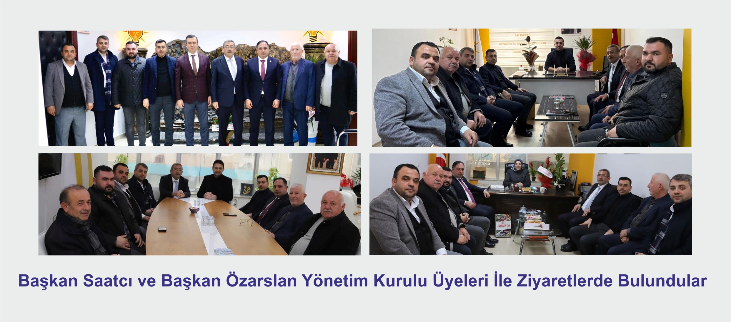 Başkan Saatcı ve Başkan Özarslan Yönetim Kurulu Üyeleri İle Ziyaretlerde Bulundular