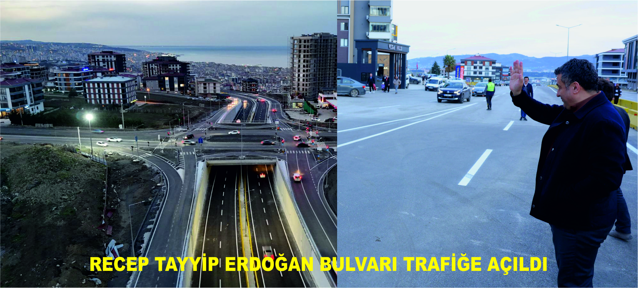 RECEP TAYYİP ERDOĞAN BULVARI TRAFİĞE AÇILDI
